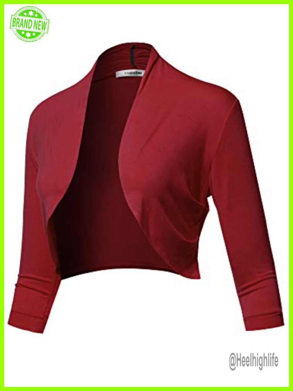 Open Front Knit Blazer Stretchy Cardigan Jacket Business Casual Slim Fit